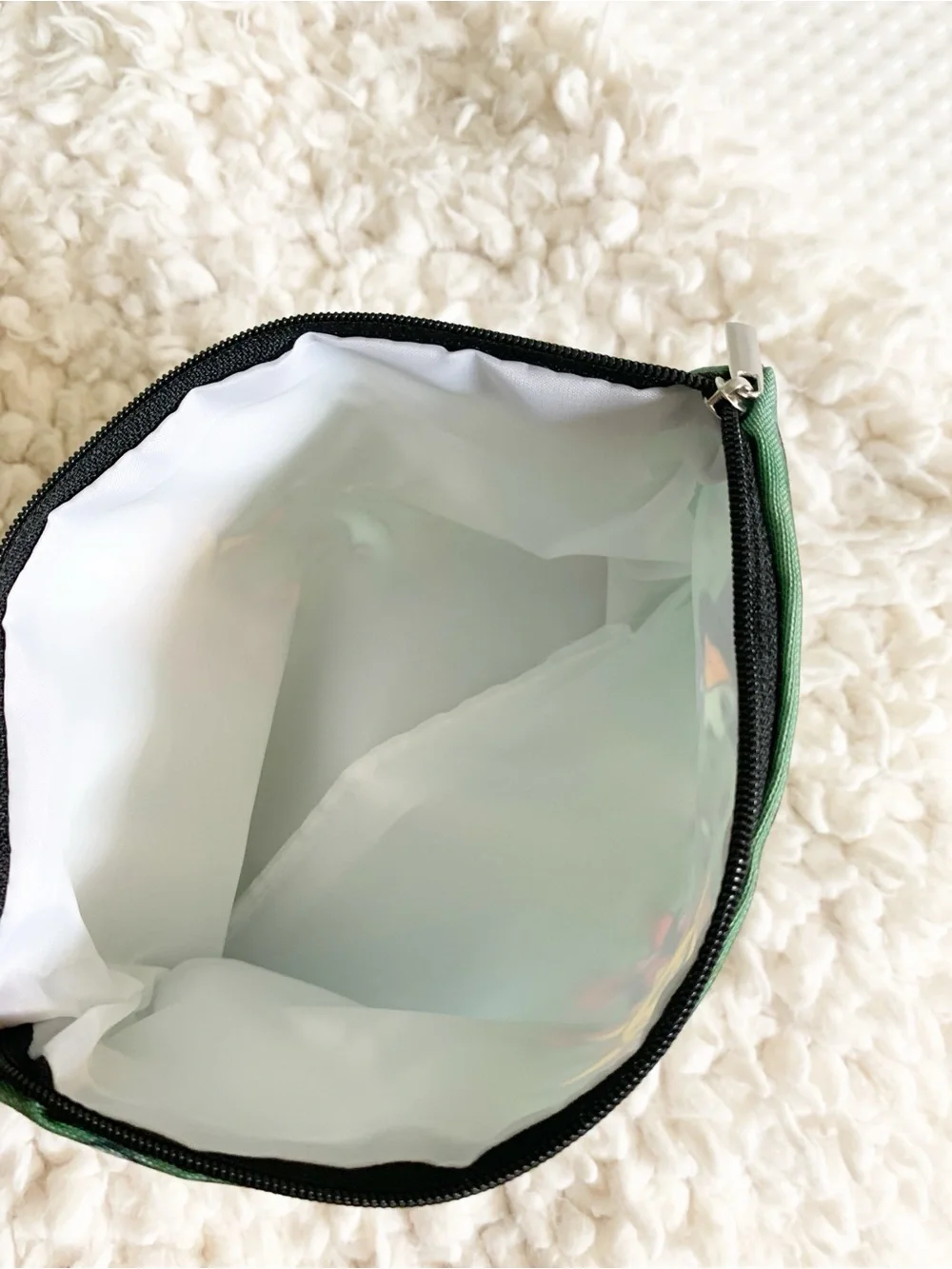 Spooky Celestial Whimsical Cat & Witch Travel Makeup Bag